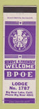 Matchbook Cover - Elks Lodge Big Bear Lake CA
