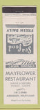 Matchbook Cover - Mayflower Restaurant Aberdeen MD