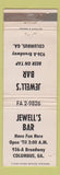 Matchbook Cover - Jewell's Bar Columbus GA WEAR