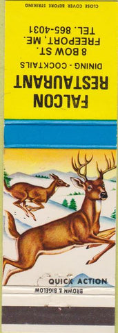 Matchbook Cover - Falcon Restaurant Freeport ME