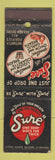 Matchbook Cover - Sure Breath Mints? Chicago IL