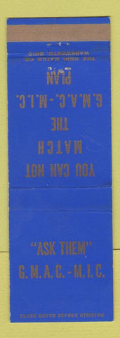 Matchbook Cover - GMAC MIC Loans GM Mobile? AL?