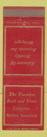 Matchbook Cover - Travelers Bank and Trust Hartford CT