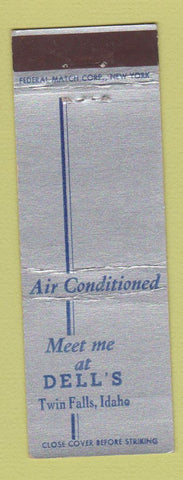 Matchbook Cover - Dell's Twin Falls ID Federal