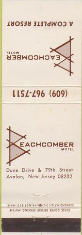 Matchbook Cover - Beachcomber Motel Avalon NJ
