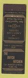 Matchbook Cover - Dutch Kitchen Chinese Restaurant York PA