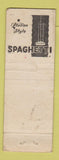 Matchbook Cover - Noble Road Tavern WRON