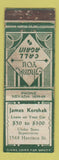 Matchbook Cover - James Korshak Loans ARROW WEAR