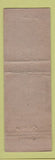 Matchbook Cover - Mountain View Inn Atlanta NY MERCHANTS WEAR