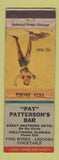 Matchbook Cover - Pat Patterson's Bar Hollywood FL pinup WORN