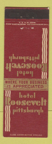 Matchbook Cover - Hotel Roosevelt Pittsburgh PA