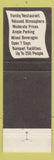 Matchbook Cover - Holiday House Restaurant Dumfries VA