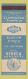 Matchbook Cover - Hotel Seneca Rochester NY