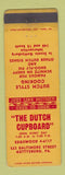 Matchbook Cover - Dutch Cupboard Gettysburg PA WEAR