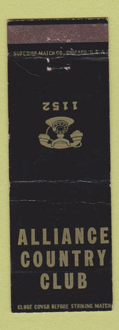 Matchbook Cover - Alliance Country Club NE