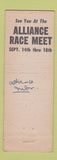 Matchbook Cover - Alliance Country Club NE
