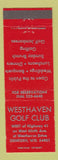 Matchbook Cover - Westhaven Golf Club Oshkosh WI