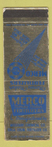 Matchbook Cover - Merco Fertilizers Tulsa OK Joplin MO WEAR