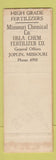 Matchbook Cover - Merco Fertilizers Tulsa OK Joplin MO WEAR