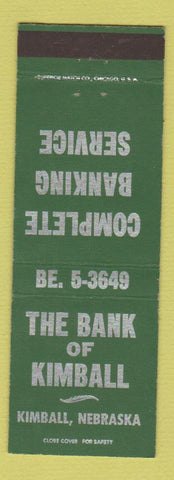 Matchbook Cover - Bank of Kimball NE