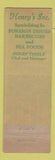Matchbook Cover - Henry's Restaurant Portland OR