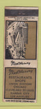 Matchbook Cover - Fred Harvey Restaurants Chicago IL Union Station WEAR