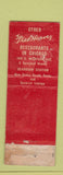 Matchbook Cover - Fred Harvey Restaurants Chicago IL Union Station WEAR