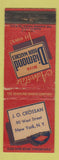 Matchbook Cover - Diamond Match Books JO Crossan New York City WEAR