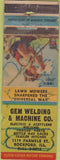 Matchbook Cover - Gem Welding Rockford IL POOR