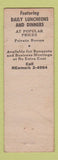 Matchbook Cover - Ivan's Restaurant Lynwood CA