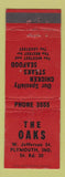 Matchbook Cover - The Oaks Restaurant Plymouth IN WEAR