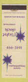 Matchbook Cover - Metropolitan Room Flight Deck Stockton CA Airport WEAR