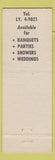 Matchbook Cover - VFW William Davitt Post Chicopee MA