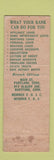 Matchbook Cover - Riverside Trust Harford CT WEAR