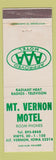 Matchbook Cover - Mount Vernon Motel IA