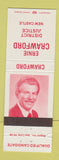 Matchbook Cover - Ernie Crawford District Justice New Castle PA