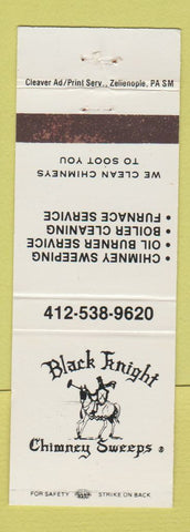 Matchbook Cover - Black Knight Chimney Sweeps