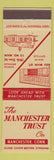 Matchbook Cover - Manchester Trust Company CT