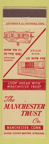 Matchbook Cover - Manchester Trust Company CT