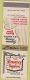 Matchbook Cover - The Country squire Grayslake IL