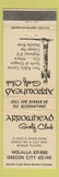 Matchbook Cover - Arrowhead Golf Club Molalla Oregon City OR totem