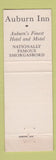 Matchbook Cover - Auburn Inn Auburn NY WEAR