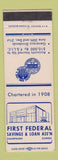 Matchbook Cover - First Federal Savings and Loan Champaign IL