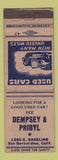 Matchbook Cover - Dempsey and Pribyl Used Cars San Bernardino CA WEAR