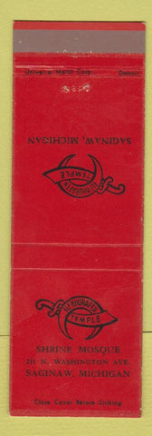 Matchbook Cover - Elf Khurafen Temple Shrine Mosque Saginaw MI
