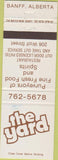 Matchbook Cover - The Yard Banff AB