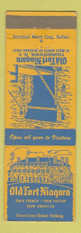 Matchbook Cover - Old Fort Niagara Youngstown NY