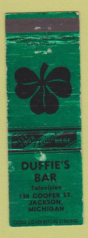 Matchbook Cover - Duffie's Bar Jackson MI WEAR