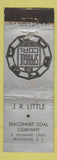 Matchbook Cover - JR Little Seaconnet Coal Providence RI WEAR