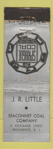 Matchbook Cover - JR Little Seaconnet Coal Providence RI WEAR